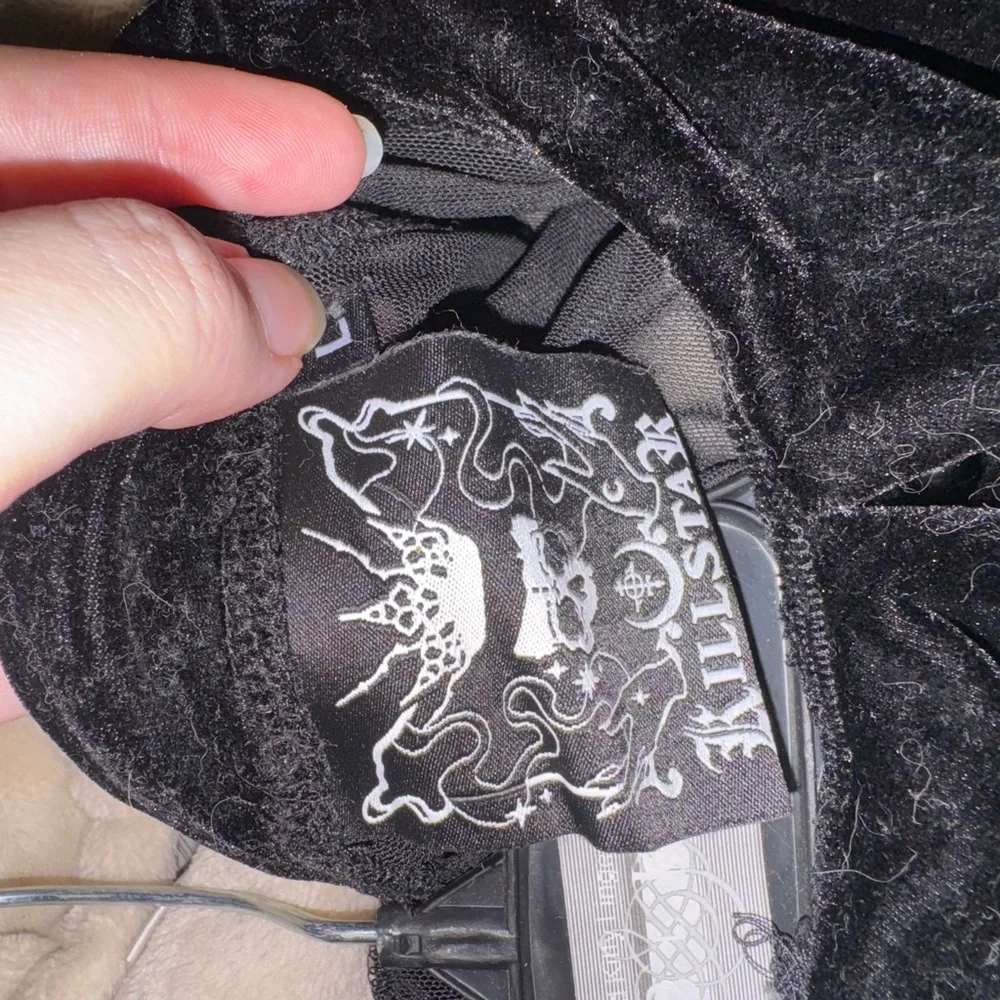 Widow Elegant Black Sheer Dress - Picture 4 of 4